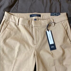 Liverpool Tan Women's Straight Leg Pants